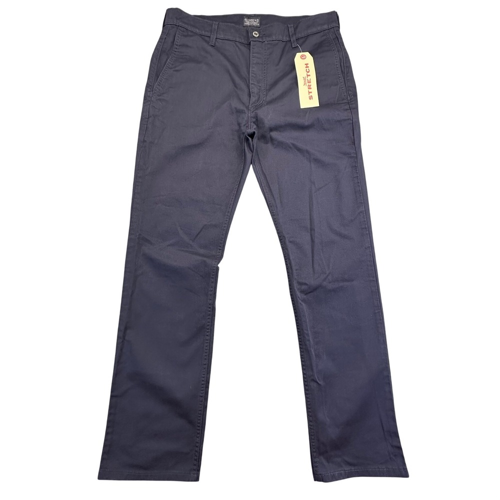 Levis Chino Pants 34x30 Navy Blue Cotton Stretch Straight Leg NWT